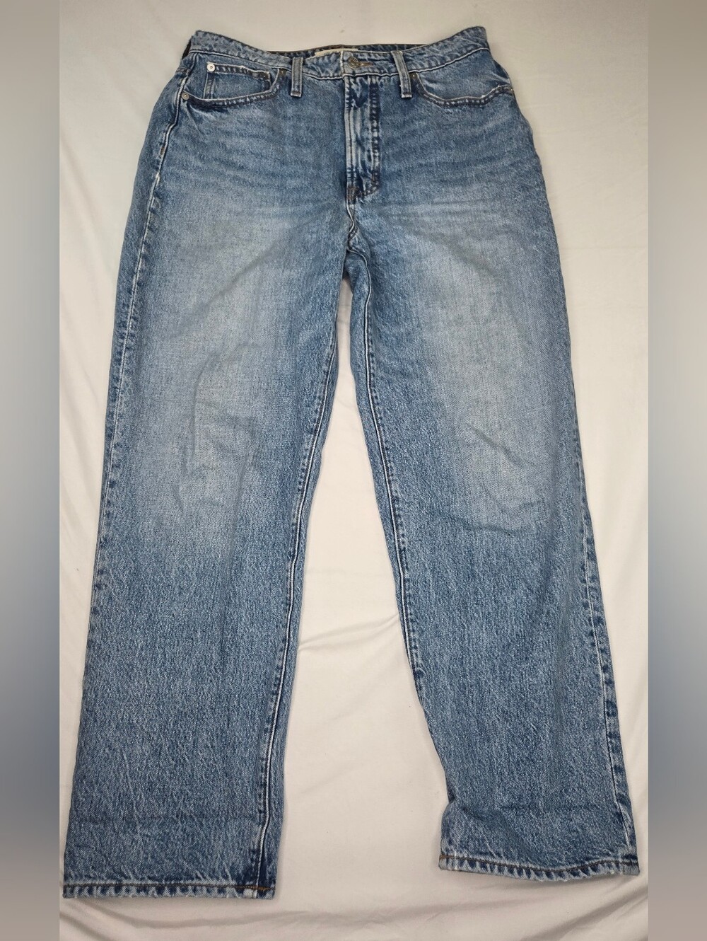 Madewell Curvy Perfect Vintage Straight Jeans Size 30 Light Wash